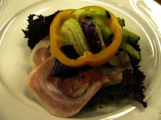 Rullepølse med løg & sky